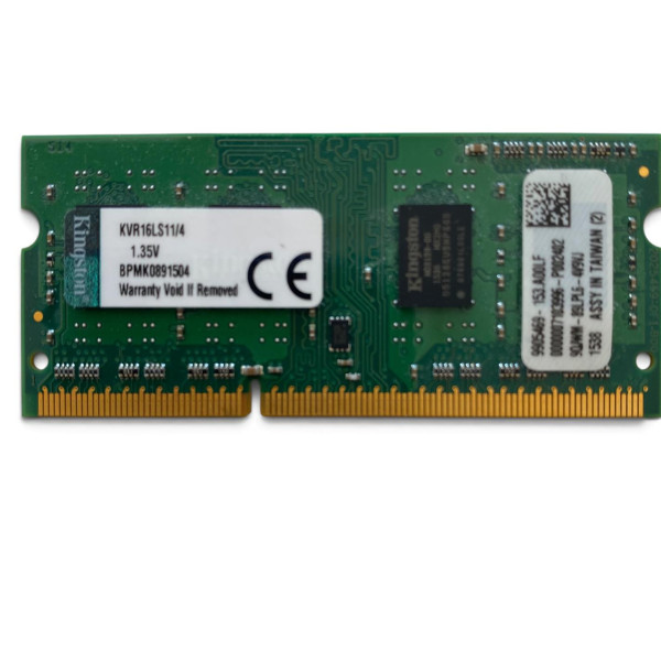 Kingston 4GB DDR3L 1600MHz Notebook / Laptop RAM Bellek KRV16LS11/4