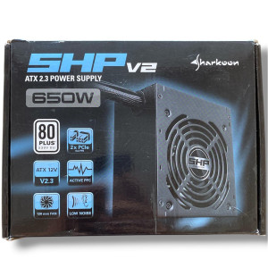 Sharkoon SHP650 V2 650W 80+ Power Supply (PSU) Güç Kaynağı