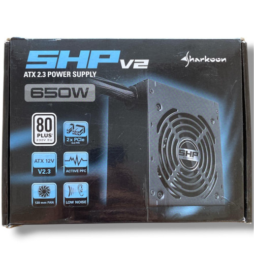 Sharkoon SHP650 V2 650W 80+ Power Supply (PSU) Güç Kaynağı