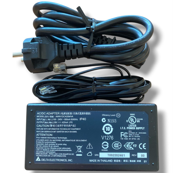 Delta Electronics AWN1DC420MVA 38V 420mA Adaptör – Siemens Unify OptiPoint/OpenStage