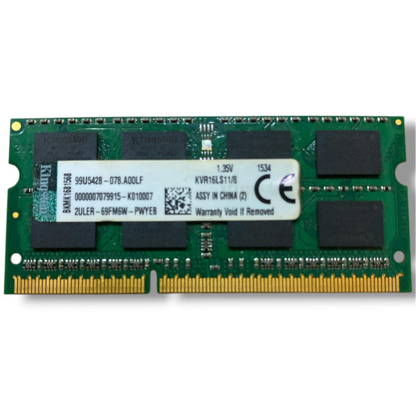 Kingston KVR16LS11/8 - 8GB DDR3L 1600MHz CL11  1.35V Notebook RAM